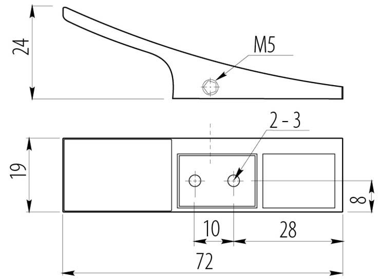  GTV Крючок WZ-804-20-01 хром