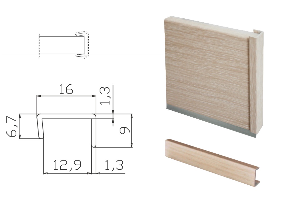 Заглушка цоколя Н-100 ШИМО ТЕМНЫЙ (Россия)