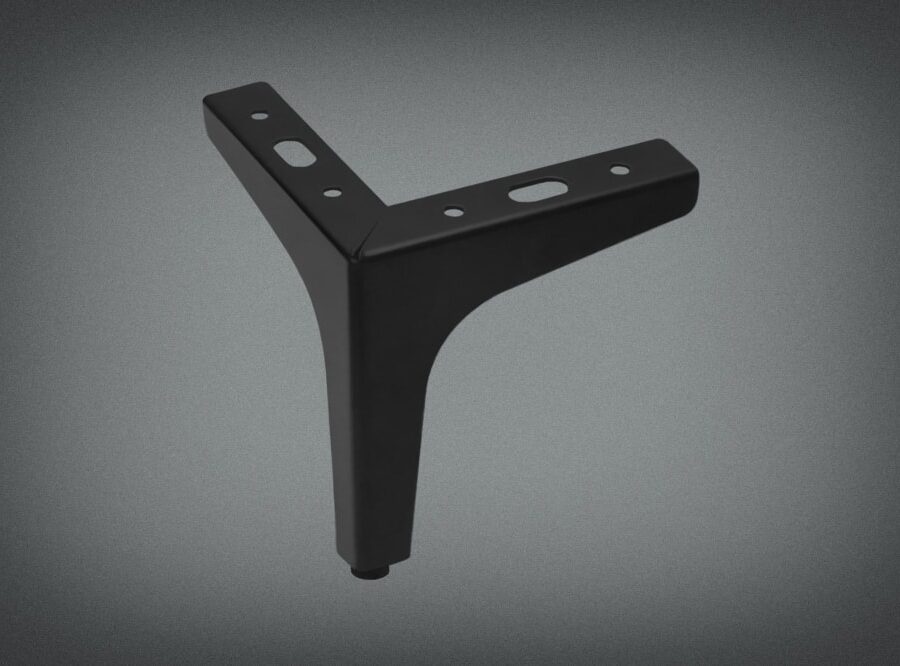 Опора дек. 084 Н-135мм Черная (угол)