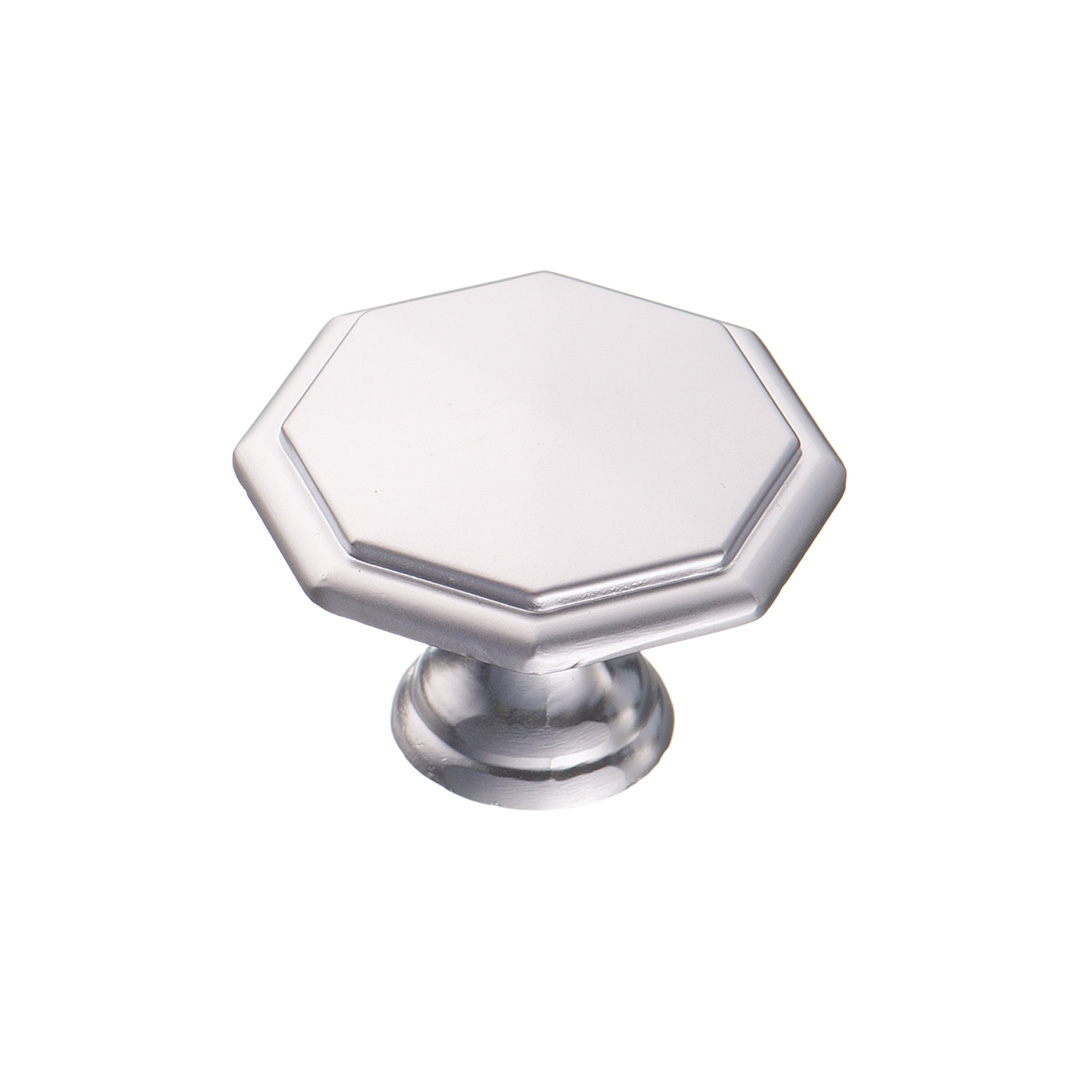 Ручка-кнопка (К-1080 SC) хром мат. (120 шт)