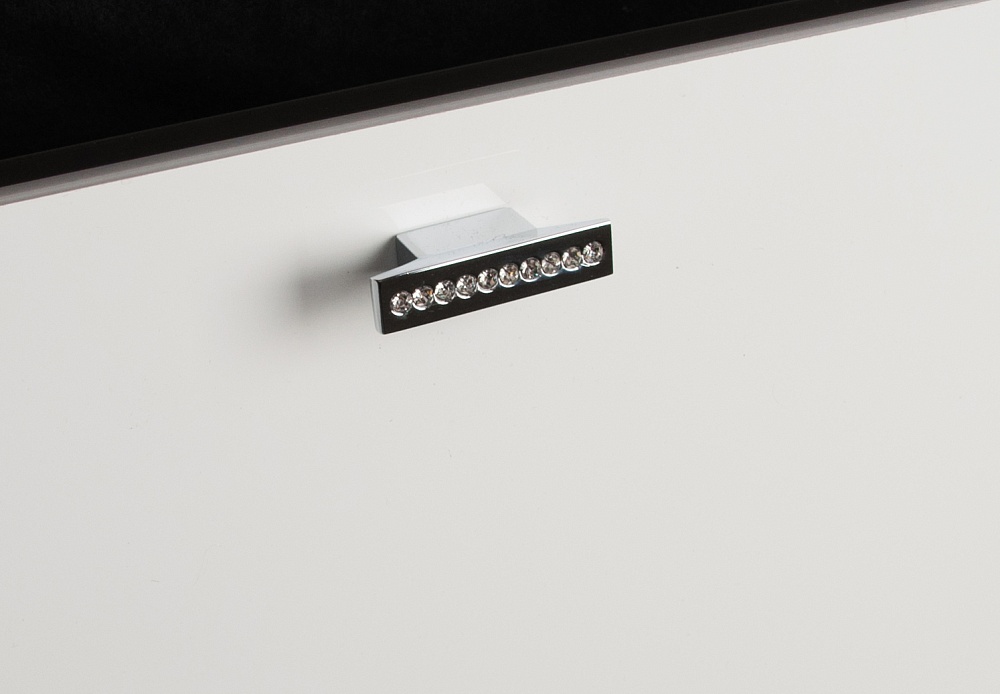 Ручка JET кнопка 404 16мм замак/ кристаллы хром 