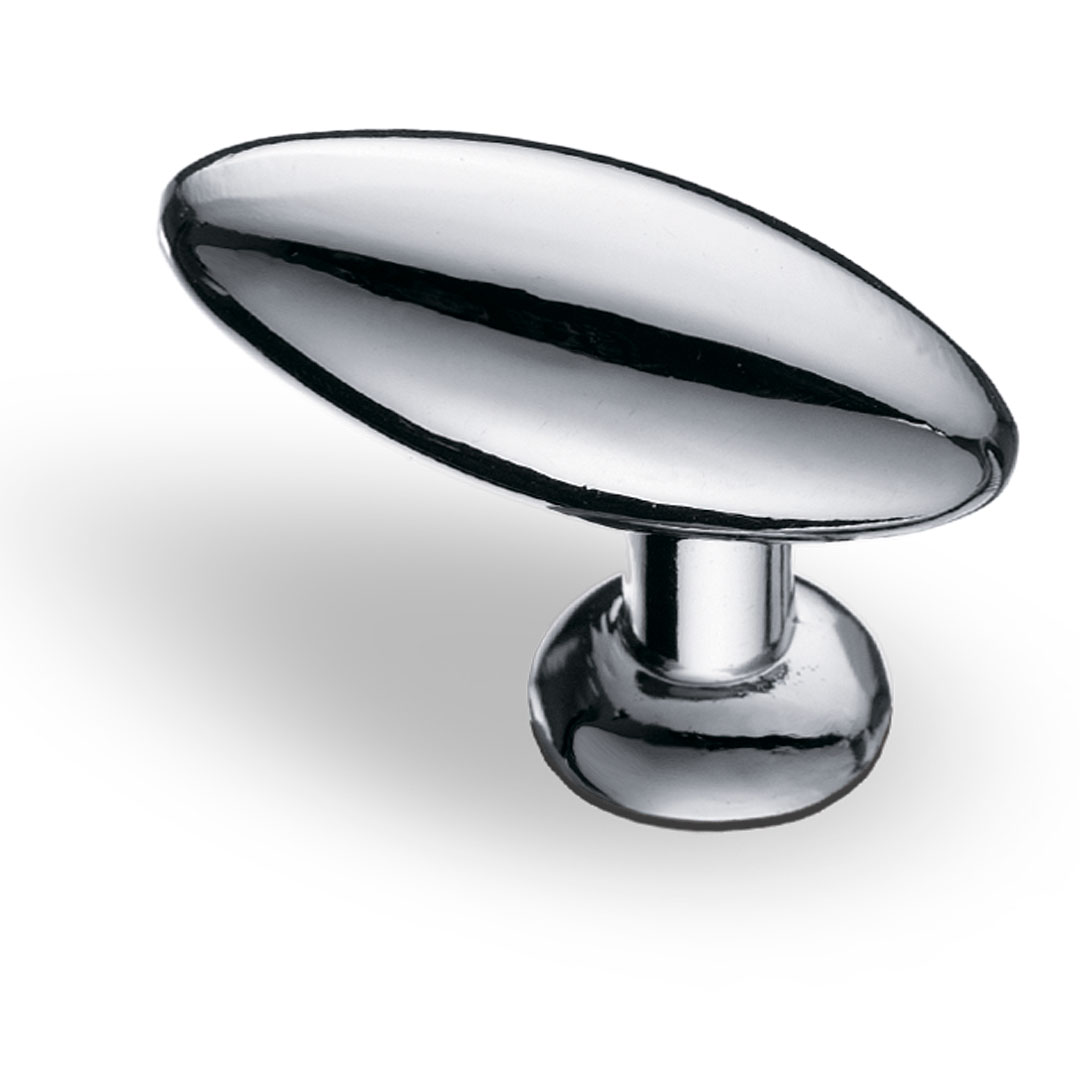 Ручка-кнопка (К-1040) хром(100 шт)