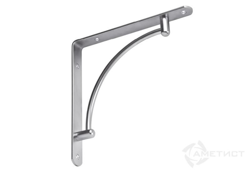 Полкод. угл.мет. PR-206 хром мат.вогнутый