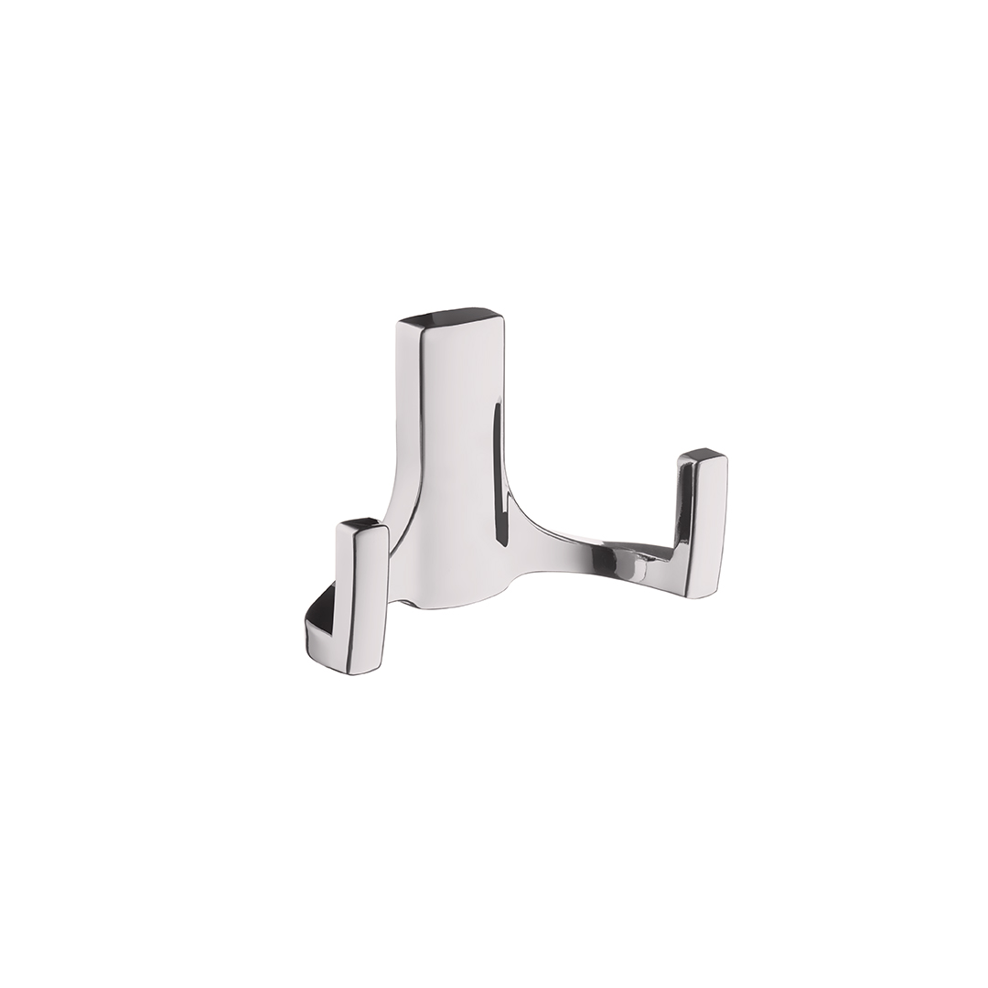 MF Крючок R17 Хром Мат. 2-х рожк.