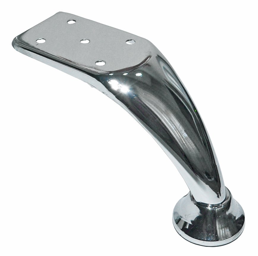 Опора А125 Н=110мм гнутая хром