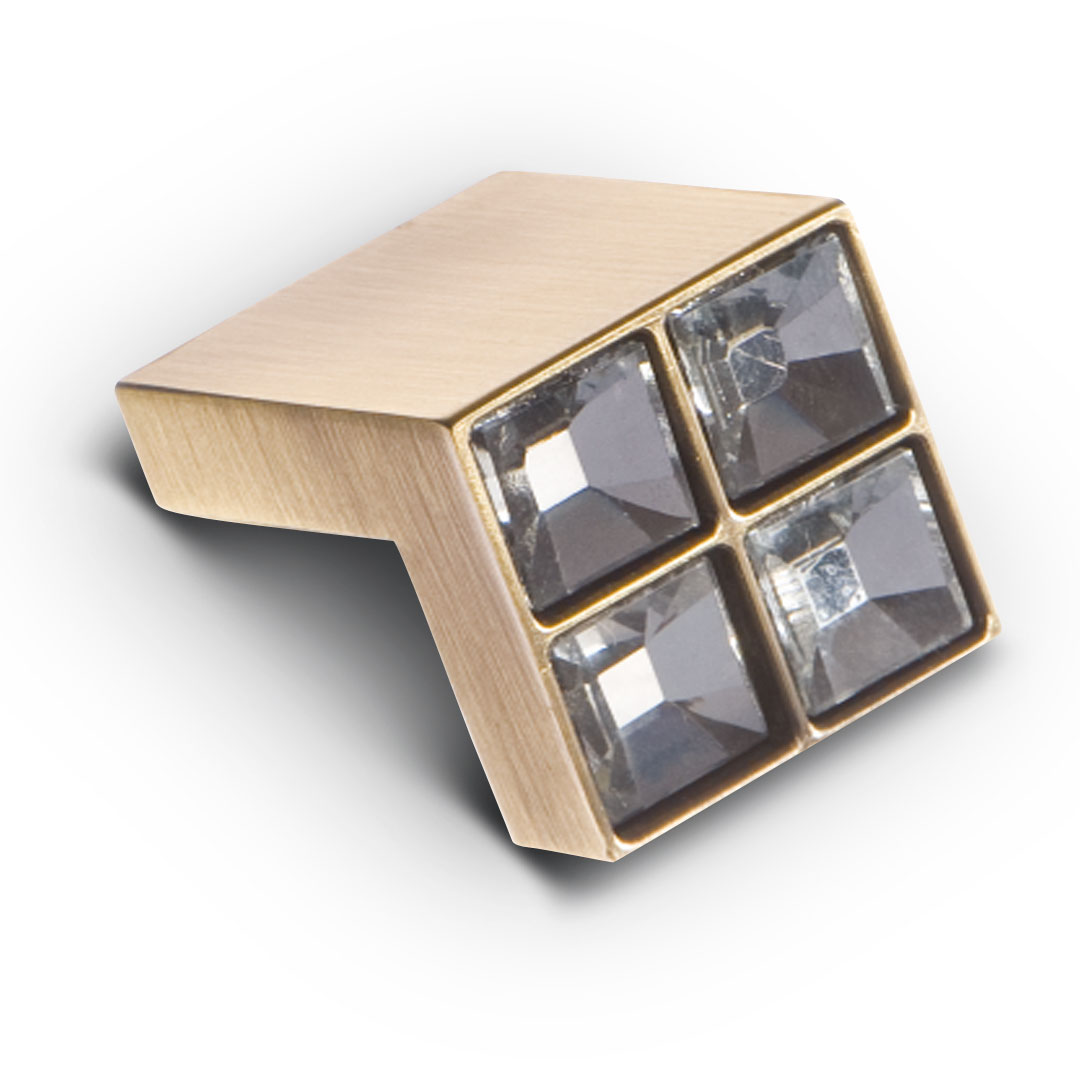 Ручка-кнопка кристалл (CRL 01) бронза (100 шт)