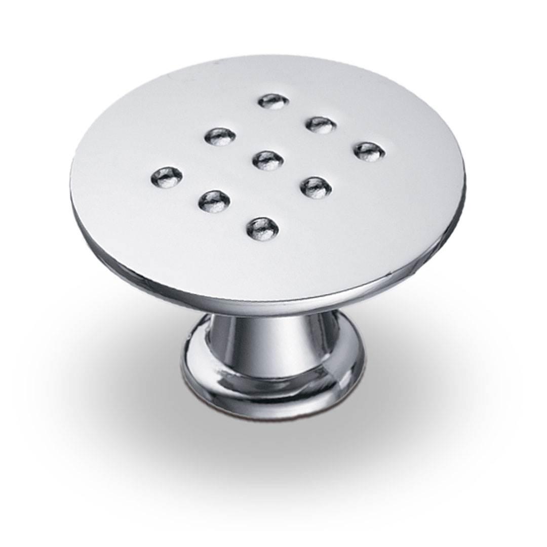 Ручка-кнопка (К-1060) хром(2050) (100 шт)