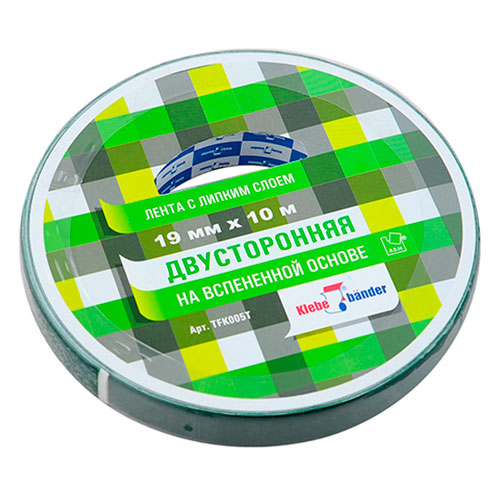 Скотч 2-х стор.25м Klebebander