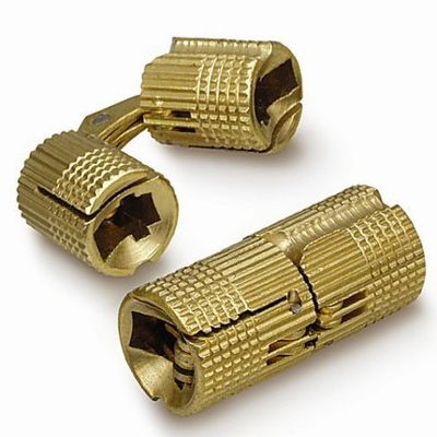 Петля ломберная латунь d-14мм цилиндрическая