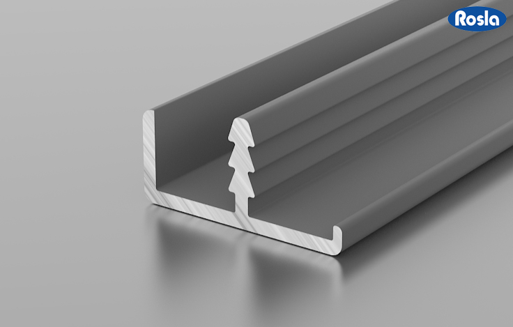 Профиль ДР1-09 серебро 19 мм