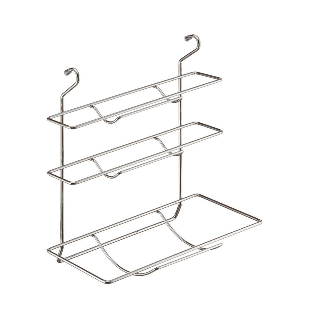 Полка для рулонов (327х165х358 мм) хром (МХ-065)