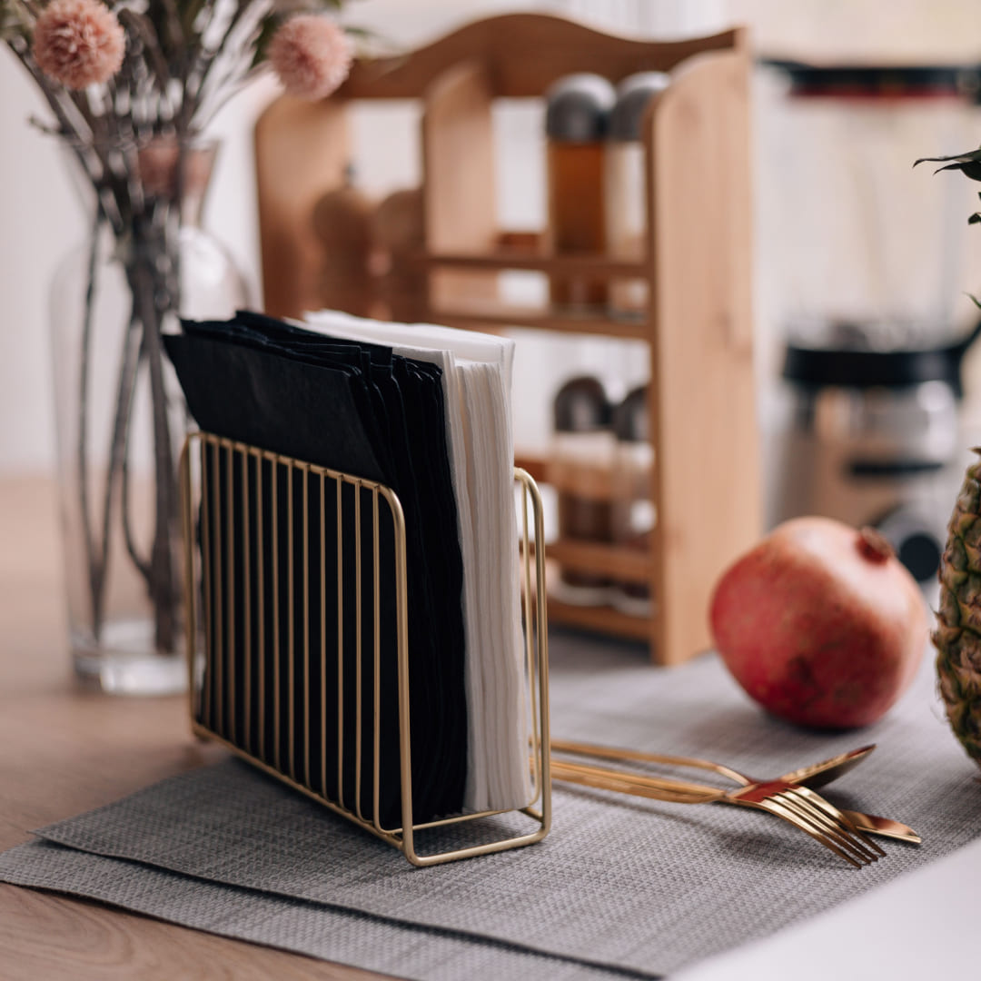 Салфетница LB-14 BSG, матовое золото