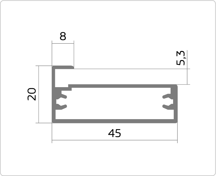 Профиль F1-11 шампань(рамка)