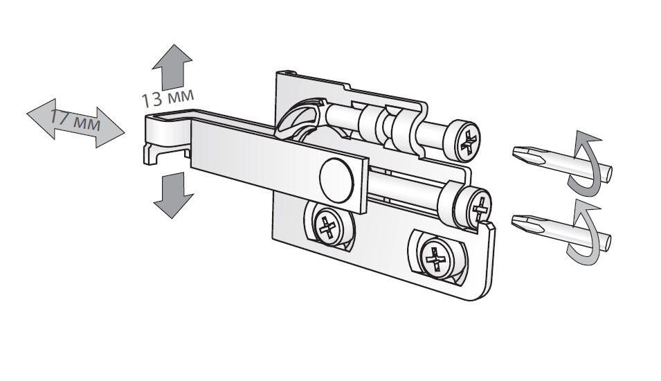 Навес Scarpi-4 правая  на саморезах + крышка Навес Scarpi-4 правая  на саморезах + крышка
