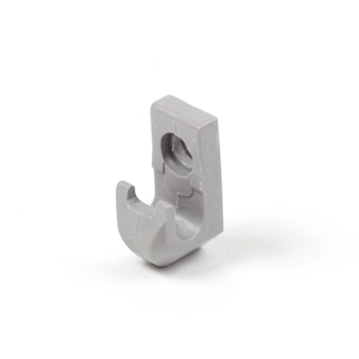 Клипса сетчатой полки СЕРАЯ