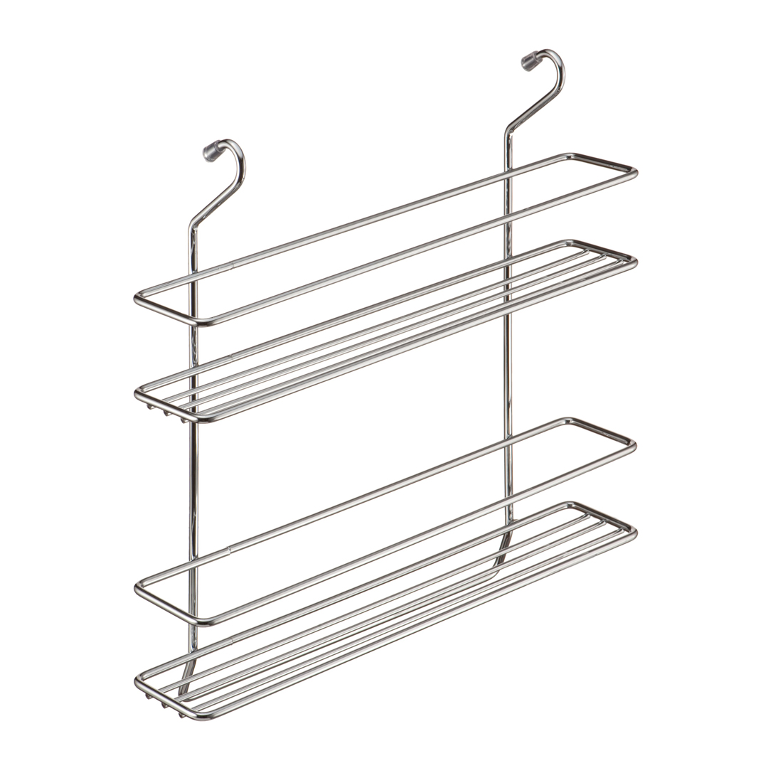 Полка двойная для специй (358х85х350 мм) хром(MX 063)