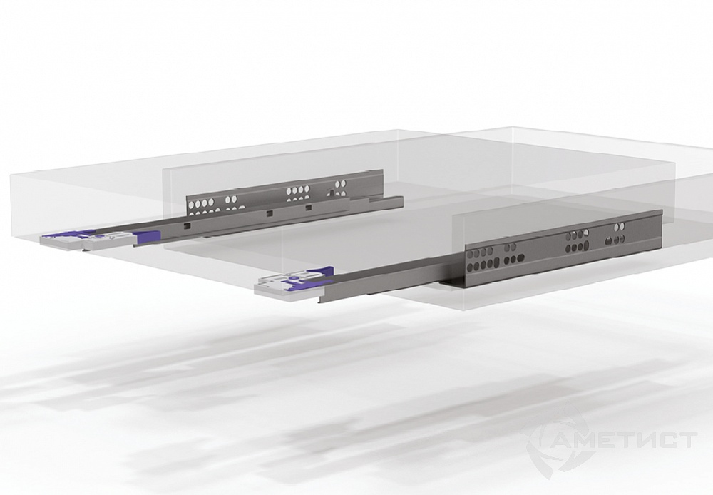 *JET Направ.скрытого монтажа L500mm BR510F.500ZI ПОЛНОГО ВЫДВИЖЕНИЯ