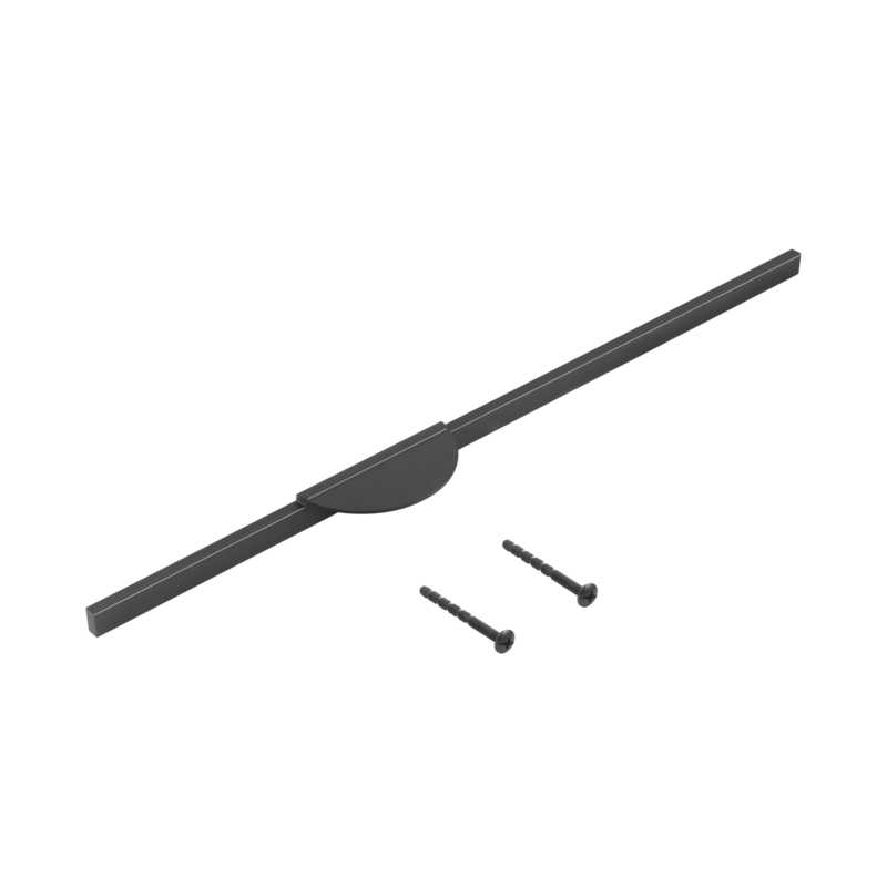 Ручка (Л-С) 6604-1000 МВ накладная черный мат