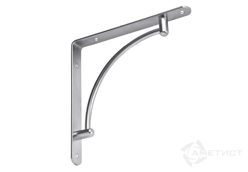 Полкод. угл.мет. PR-206 хром вогнутый