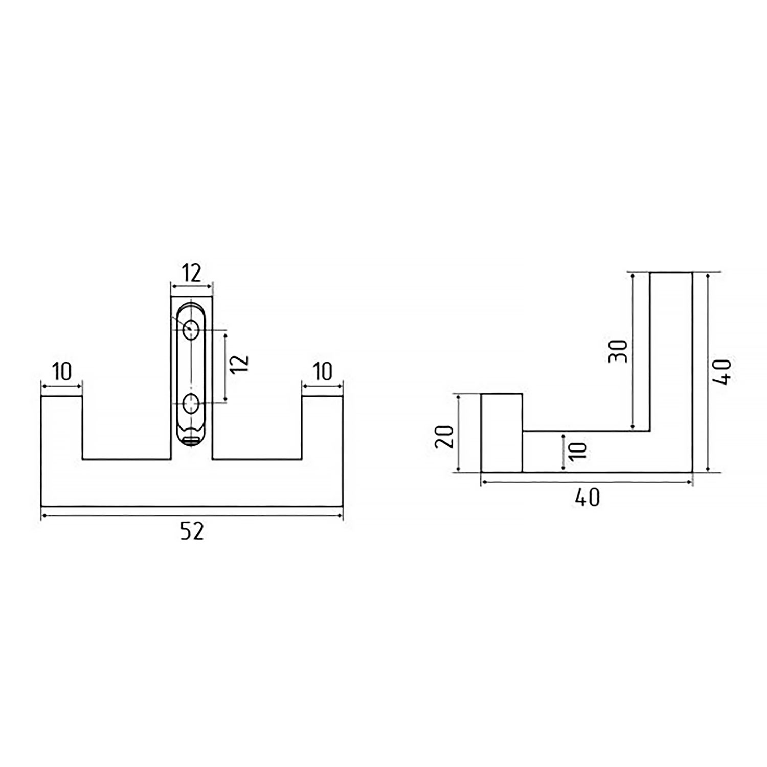 (EDS) Крючок 15403(5403)-N00-CHR хром (590)